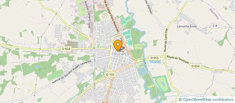 localisation de l'entreprise M2P FLEURANCE à FLEURANCE