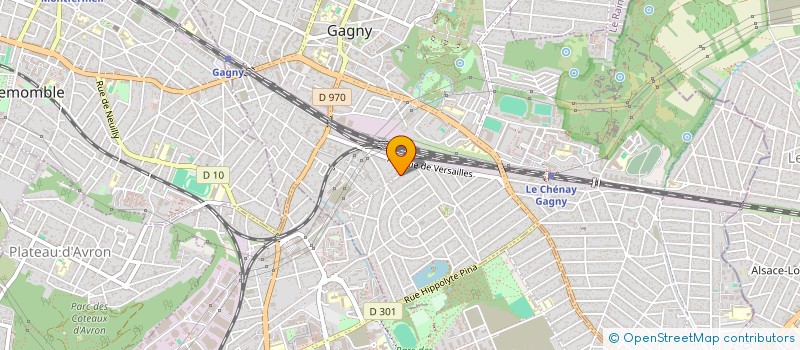 localisation de l'entreprise M2P IMMO à GAGNY
