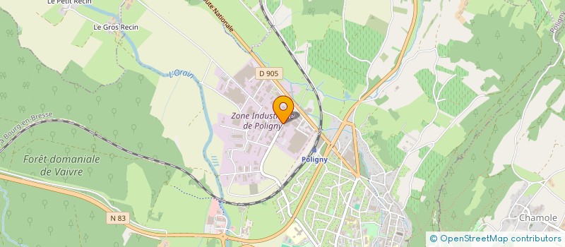 localisation de l'entreprise M2P INDUSTRIES à POLIGNY
