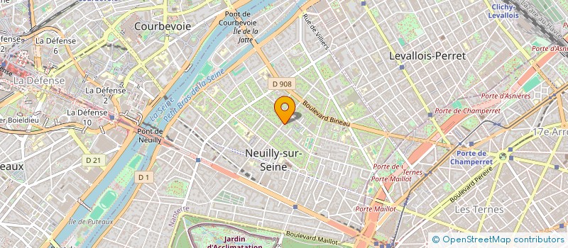 localisation de l'entreprise M2P-MCG à NEUILLY-SUR-SEINE