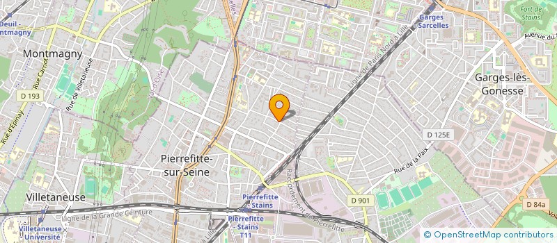 localisation de l'entreprise M2P PEINTURE à PIERREFITTE-SUR-SEINE