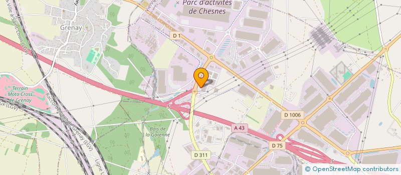 localisation de l'entreprise M2P SA à SAINT-QUENTIN-FALLAVIER
