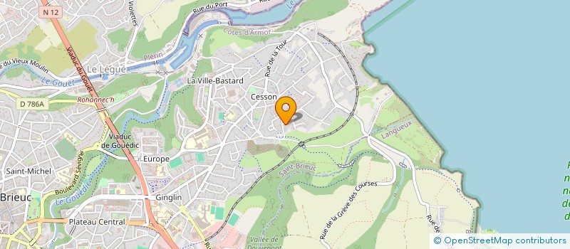 localisation de l'entreprise M2PF à SAINT-BRIEUC