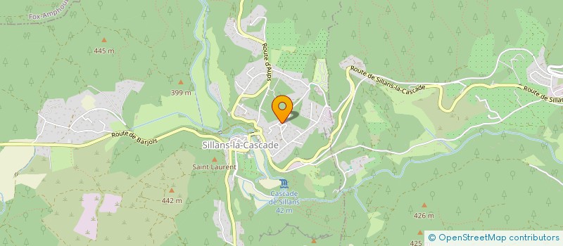localisation de l'entreprise M2PV SARL à SILLANS-LA-CASCADE