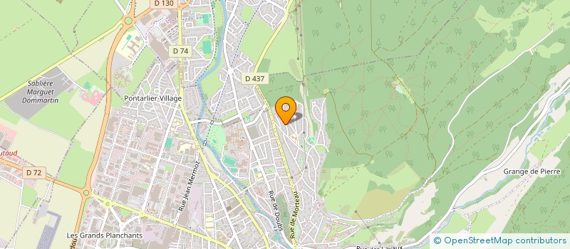 localisation de l'entreprise M2R à PONTARLIER