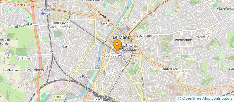 localisation de l'entreprise M2R GAMBETTA  LE MANS