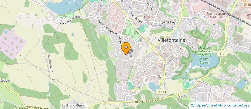 localisation de l'entreprise M2R38  VILLEFONTAINE