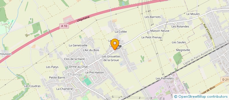 localisation de l'entreprise M2RC à CHAINGY