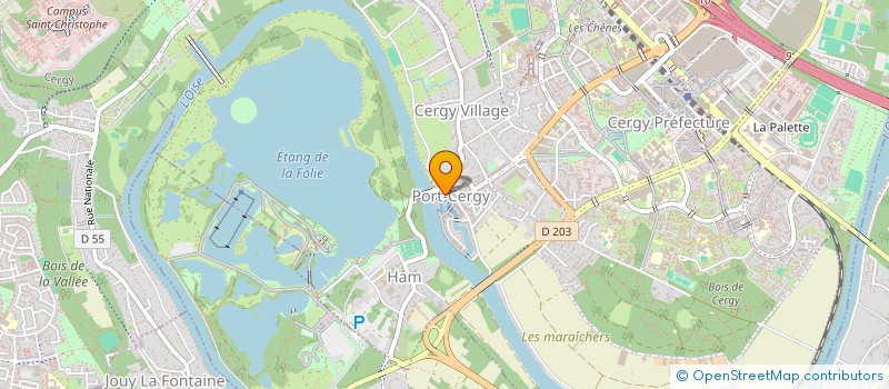 localisation de l'entreprise M2RCL à CERGY