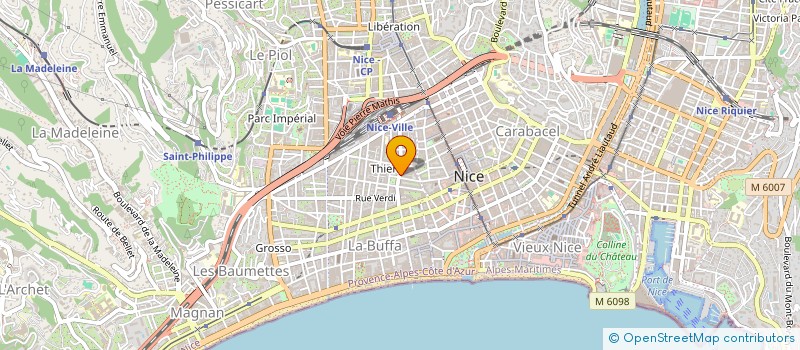 localisation de l'entreprise M2RS RIVIERA à NICE