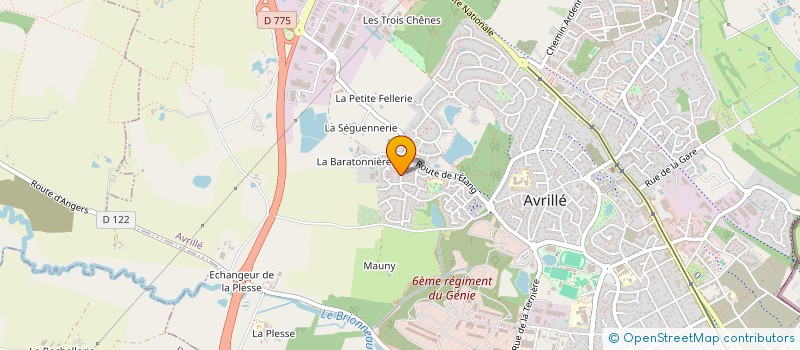 localisation de l'entreprise M2S à AVRILLE