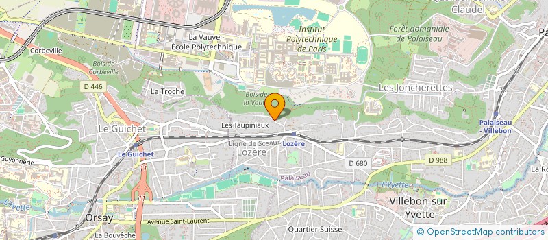 localisation de l'entreprise M2S à PALAISEAU