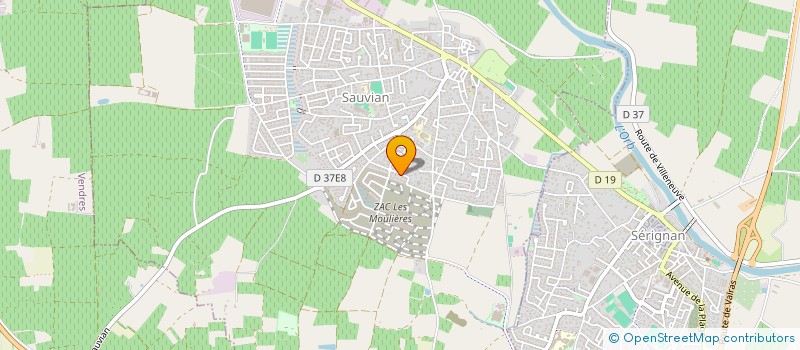 localisation de l'entreprise M2S  SAUVIAN