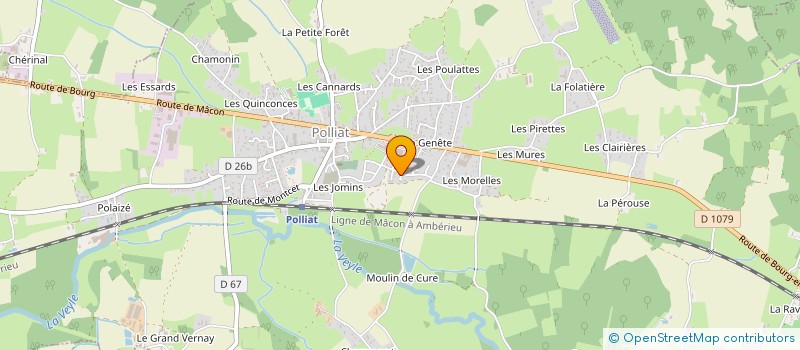 localisation de l'entreprise M2S à POLLIAT