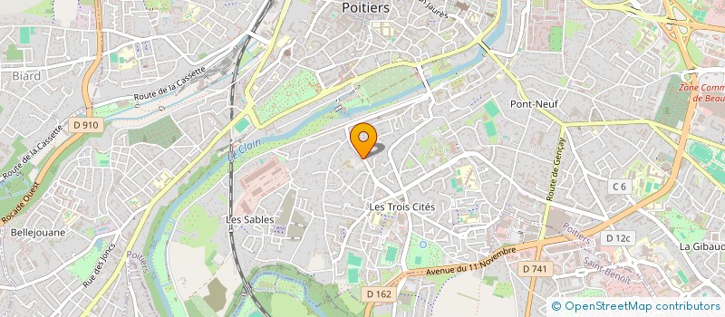 localisation de l'entreprise M2S - DR MICHEL SAIVEAU  LOIX