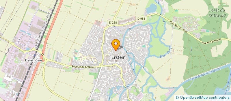localisation de l'entreprise M2S FITNESS à ERSTEIN