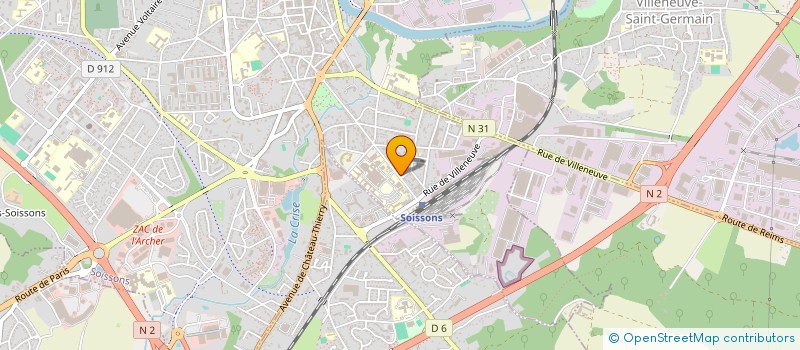 localisation de l'entreprise M2S FOOD à SOISSONS