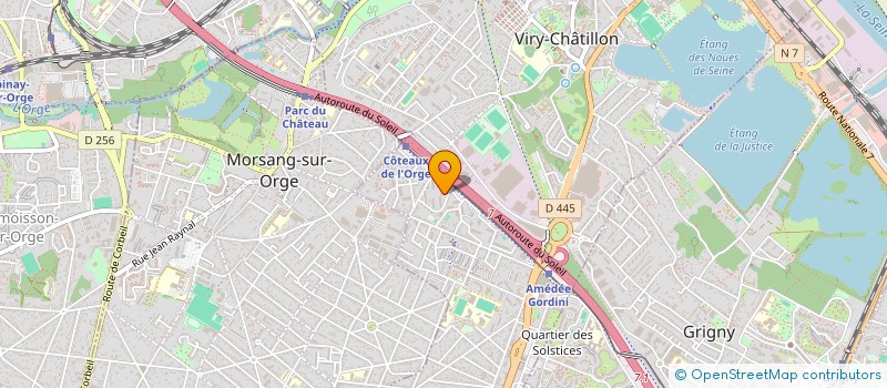 localisation de l'entreprise M2S TRANSPORT à VIRY-CHATILLON