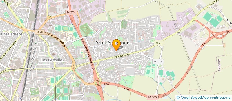 localisation de l'entreprise M2S2L  SAINT-APOLLINAIRE