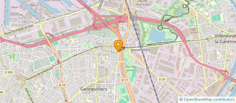 localisation de l'entreprise M2SI SERVICES  GENNEVILLIERS