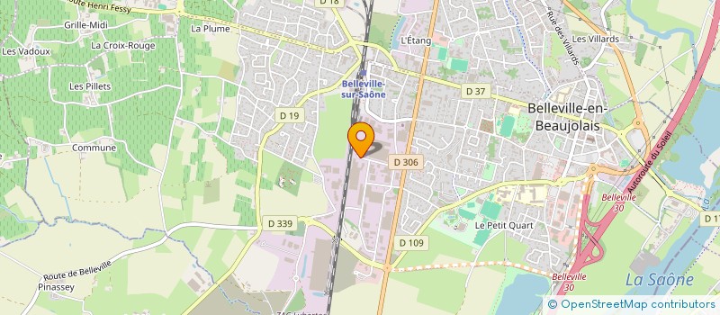 localisation de l'entreprise M2SM  BELLEVILLE-EN-BEAUJOLAIS