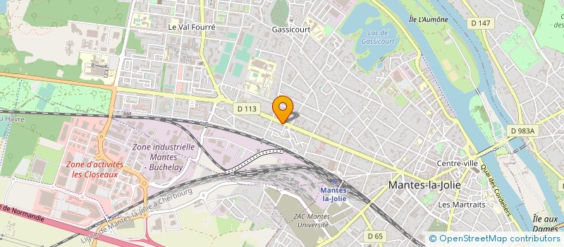 localisation de l'entreprise M2T à MANTES-LA-JOLIE