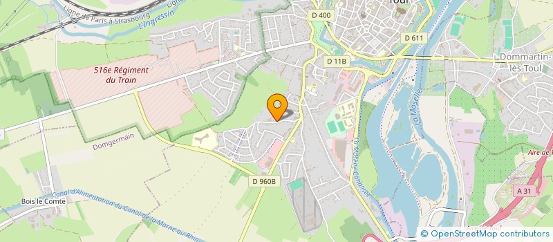 localisation de l'entreprise M2T à TOUL