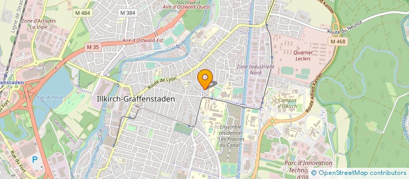 localisation de l'entreprise M2T CONSEIL  ILLKIRCH-GRAFFENSTADEN