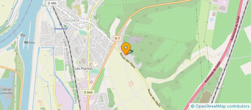localisation de l'entreprise M2T CONSTRUCTION à DONZERE