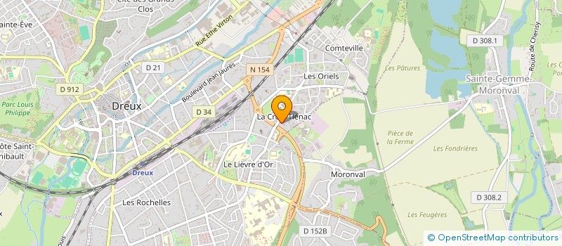 localisation de l'entreprise M2T TRANSPORT à DREUX