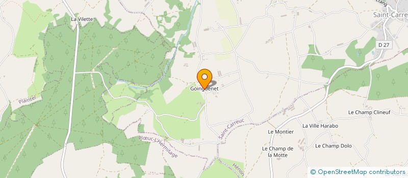 localisation de l'entreprise M2TP à PLEDRAN