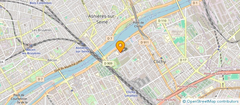 localisation de l'entreprise M2U GROUPE à CLICHY