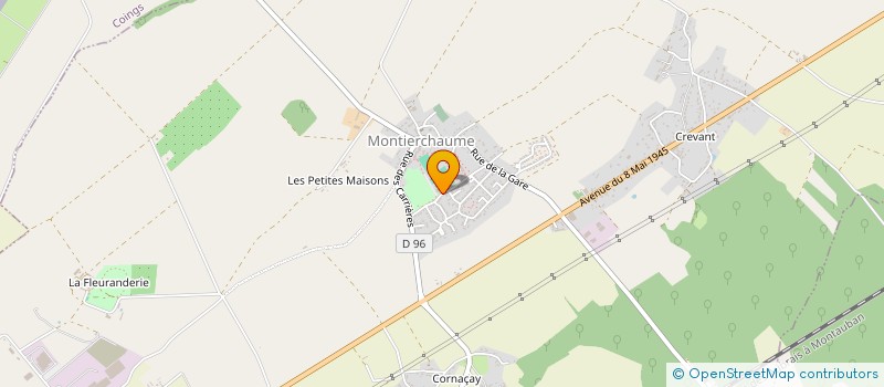 localisation de l'entreprise M2V à MONTIERCHAUME
