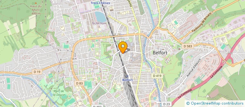 localisation de l'entreprise M2V - ACACIAS à BELFORT