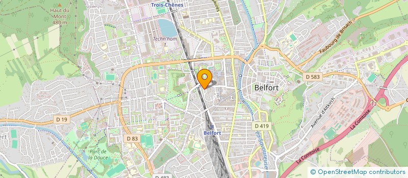 localisation de l'entreprise M2V INVESTISSEMENT à BELFORT