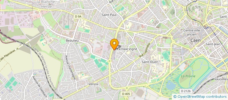 localisation de l'entreprise M2WEB à CAEN