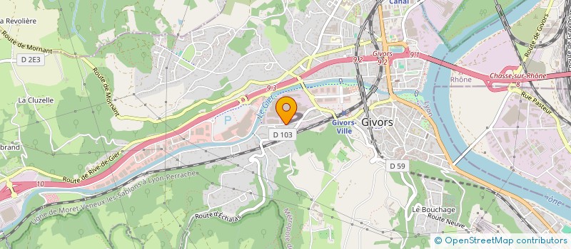 localisation de l'entreprise M2Y TELECOM  GIVORS