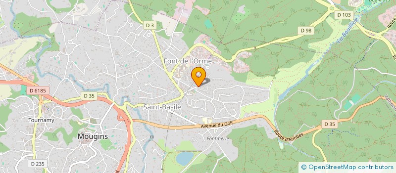 localisation de l'entreprise M3 à MOUGINS