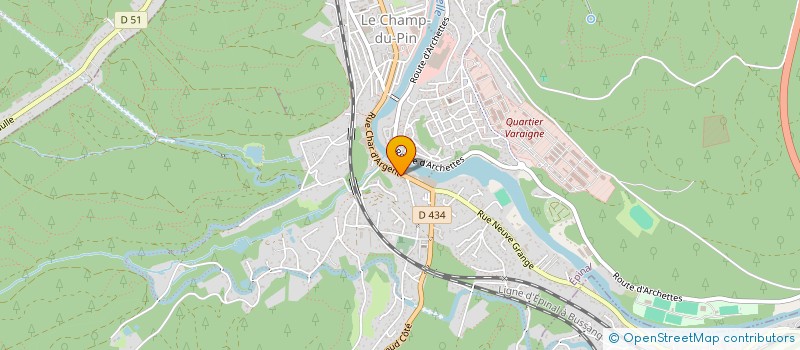 localisation de l'entreprise M3 à EPINAL