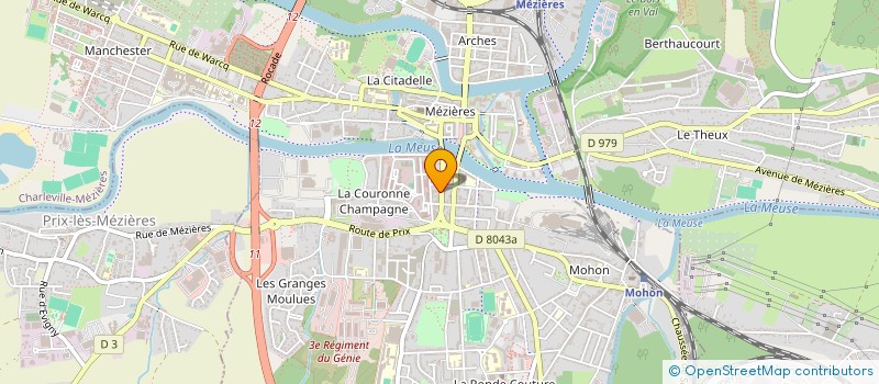 localisation de l'entreprise M3 BRASSERIE DU FAUBOURG  CHARLEVILLE-MEZIERES