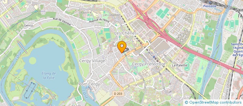 localisation de l'entreprise M3 FINANCES & CONSEILS  CERGY