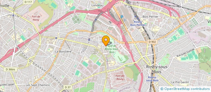 localisation de l'entreprise M3A à ROSNY-SOUS-BOIS