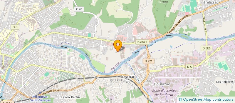 localisation de l'entreprise M3A DIGITAL à TRELISSAC