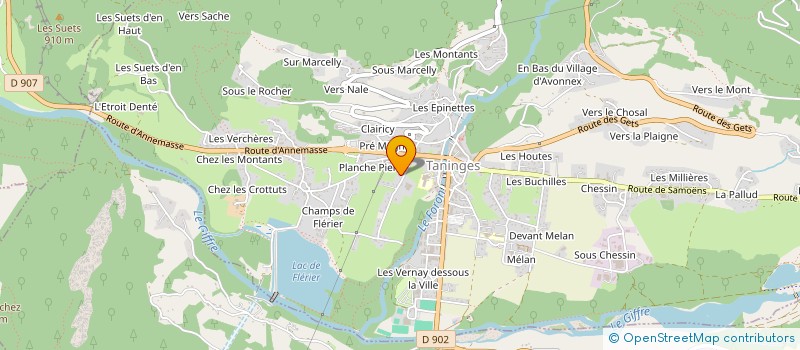 localisation de l'entreprise M3A INVEST 74  TANINGES