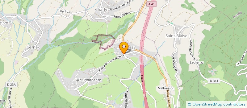 localisation de l'entreprise M3A - MENUISERIE AGENCEMENT AMEUBLEMENT AEROGOMMAGE  ANDILLY