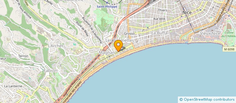 localisation de l'entreprise M3A RAIMBALDI  NICE