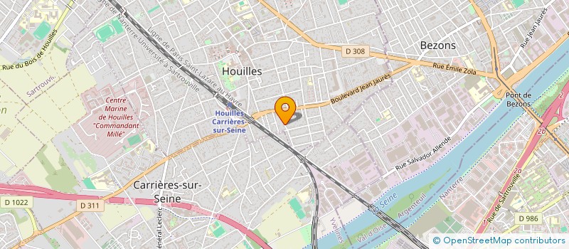 localisation de l'entreprise M3AL  HOUILLES