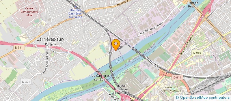 localisation de l'entreprise M3B à CARRIERES-SUR-SEINE