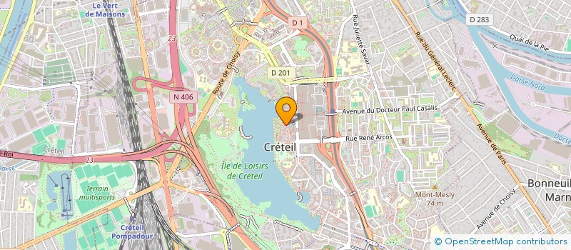 localisation de l'entreprise M3B à CRETEIL