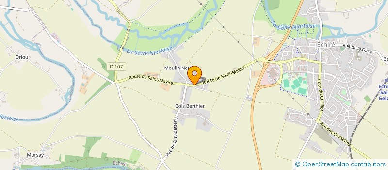 localisation de l'entreprise M3C à ECHIRE